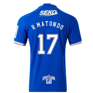 Rangers 2022-23 Home Shirt (XL) (Excellent) (R MATONDO 17)_1