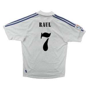 Real Madrid 2001-02 Home Shirt (Very Good) (Raul 7)_1