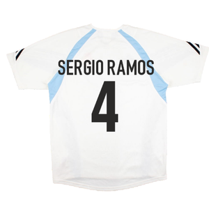 Real Madrid 2003-04 Adidas Training Shirt (L) (SERGIO RAMOS 4) (Excellent)_1