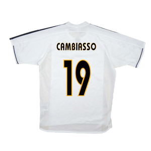 Real Madrid 2003-04 Home Shirt (S) (Good) (Cambiasso 19)_1