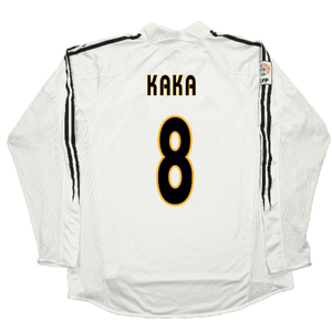 Real Madrid 2004-05 Long Sleeve Home Shirt (M) (Excellent) (KAKA 8)_1