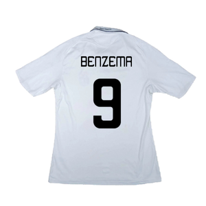 Real Madrid 2008-09 Home Shirt (L) (Very Good) (Benzema 9)_1