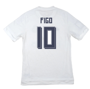 Real Madrid 2015-16 Home Shirt (M) (Figo 10) (Good)_1