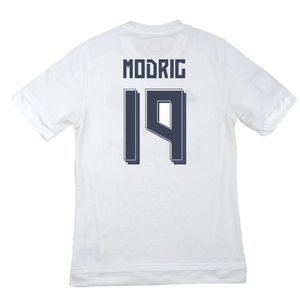 Real Madrid 2015-16 Home Shirt (M) (Modric 19) (Good)_1