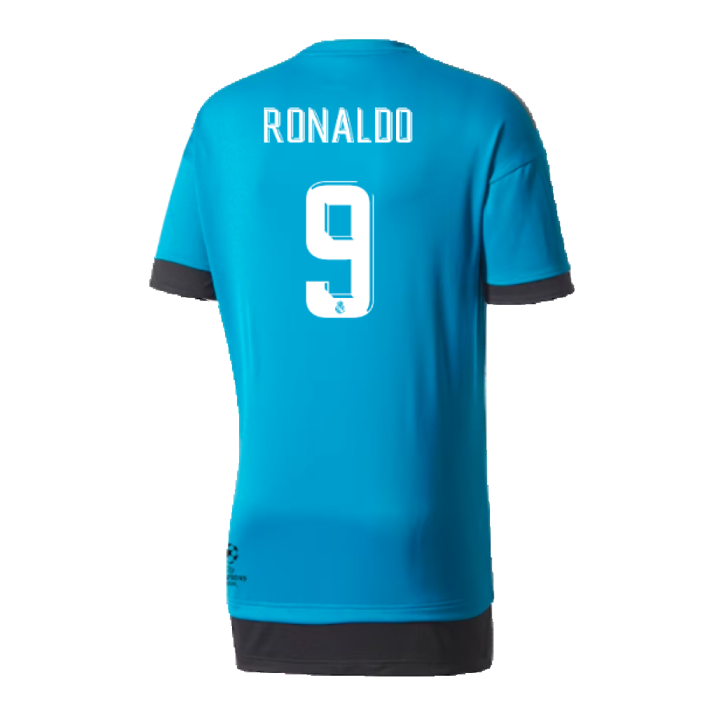 Real Madrid 2017-18 Adidas Champions League Training Shirt (2XL) (Ronaldo 9) (Excellent)_1