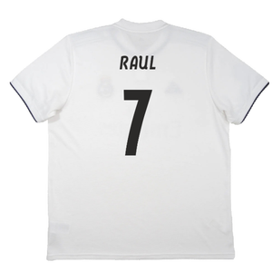 Real Madrid 2018-19 Home Shirt (S) (Very Good) (Raul 7)_2