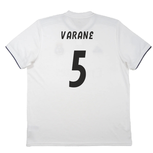 Real Madrid 2018-19 Home Shirt (S) (Very Good) (Varane 5)_2