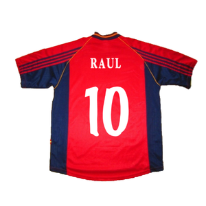 Spain 1998-99 Home Shirt (XL) (Excellent) (Raul 10)_1