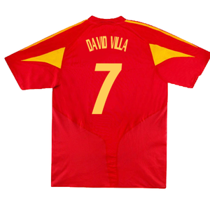 Spain 2004-2006 Home Shirt (L) (Fair) (David Villa 7)_1