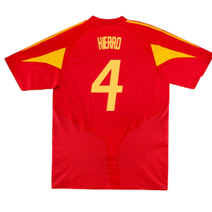 Spain 2004-2006 Home Shirt (L) (Very Good) (Hierro 4)_1