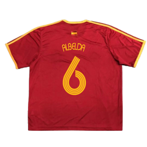 Spain 2006-07 Basic Home Shirt (S) (Excellent) (Albelda 6)_1