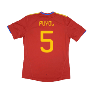 Spain 2010-11 Home Shirt (XL) (Excellent) (Puyol 5)_1