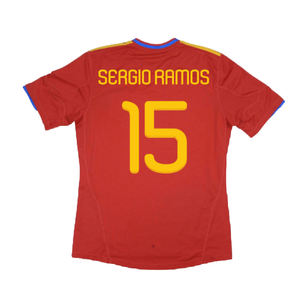 Spain 2010-11 Home Shirt (Excellent) (Sergio Ramos 15)_1