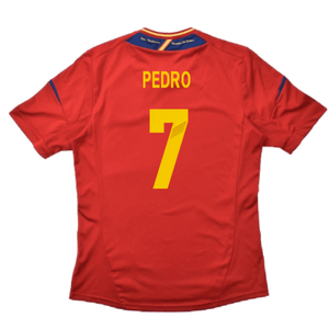 Spain 2012-13 Home Shirt (S) (Excellent) (Pedro 7)_1