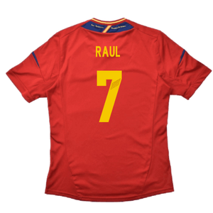 Spain 2012-13 Home Shirt (S) (Good) (Raul 7)_1