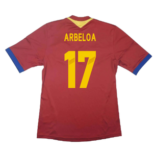 Spain 2013-14 Home Shirt (L) (Fair) (Arbeloa 17)_1