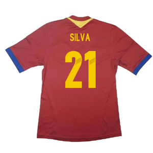 Spain 2013-14 Home Shirt (Excellent) (Silva 21)_1