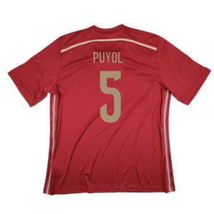 Spain 2014-15 Home Shirt (XS) (Excellent) (PUYOL 5)_1