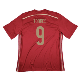 Spain 2014-2015 Home Shirt (World Cup Badge) (XL) (Excellent) (Torres 9)_1