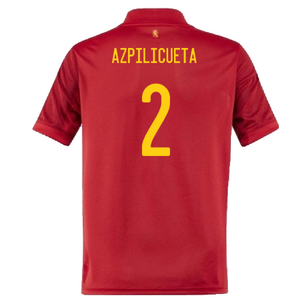 Spain 2020-21 Home Shirt (S) (Good) (AZPILICUETA 2)_1