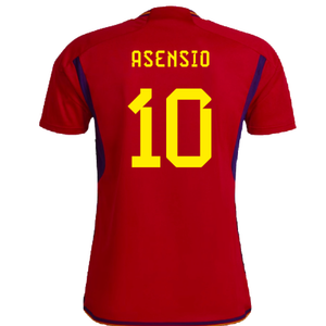 Spain 2022-23 Home Shirt (Womens XL-) (Asensio 10) (Mint)_1