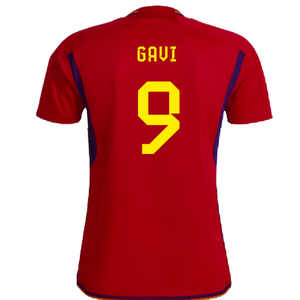 Spain 2022-23 Home Shirt (Womens XL-) (Gavi 9) (Mint)_1