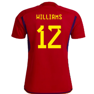 Spain 2022-23 Home Shirt (Womens XL-) (Williams 12) (Mint)_1