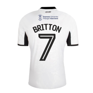 Swansea City 2019-20 Home Shirt ((Good) M) (Britton 7)_2