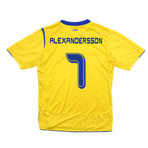 Sweden 2006-07 Home Shirt (XL) (Excellent) (Alexandersson 7)_1