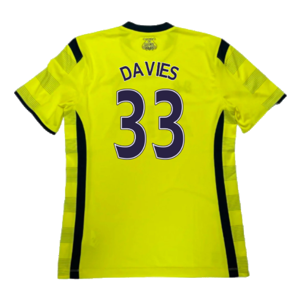 Tottenham Hotspur 2014-2015 Third Shirt (S) (Good) (DAVIES 33)_1