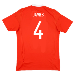 Wales 2016-17 Home Shirt (S) (Excellent) (Davies 4)_1