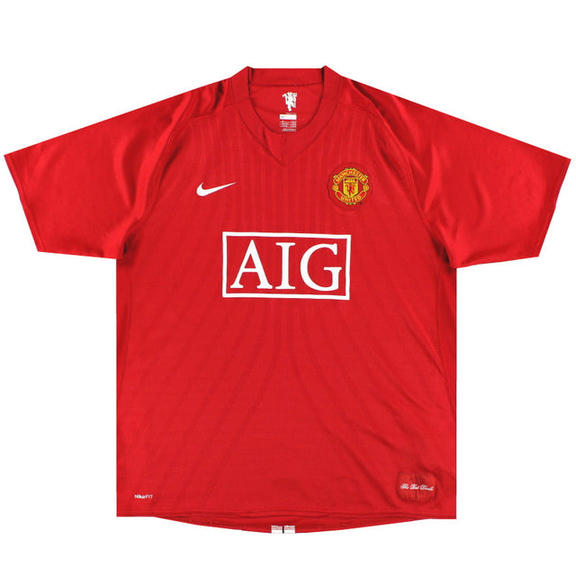 2007-08 Manchester United Nike Home Shirt *Mint* XXL
