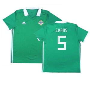 2017-2018 Northern Ireland Home Shirt ((Very Good) L) (Evans 5)_0