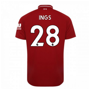 2018-2019 Liverpool Home Football Shirt (Ings 28)_0