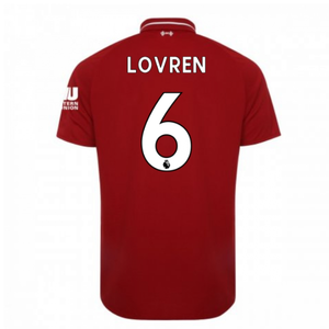 2018-2019 Liverpool Home Football Shirt (Lovren 6)_0