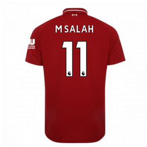 2018-2019 Liverpool Home Football Shirt (M Salah 11)_0