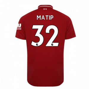 2018-2019 Liverpool Home Football Shirt (Matip 32)_0