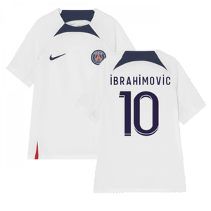 2022-2023 PSG Training Shirt (White) - Kids (IBRAHIMOVIC 10)_0