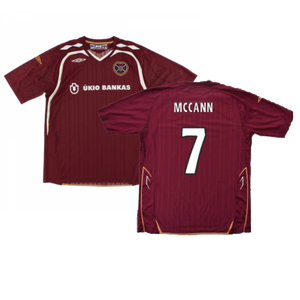 Hearts 2007-08 Home Shirt ((Very Good) M) (McCann 7)_0