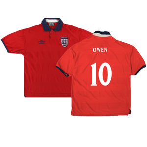 England 1999-01 Away Shirt (Excellent) (Owen 10)_0