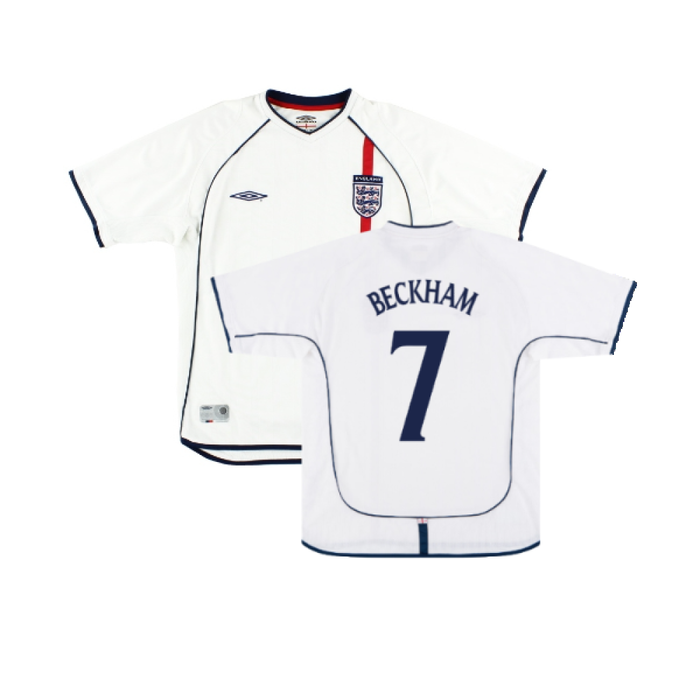 England 2001-03 Home Shirt (XL) (Excellent) (BECKHAM 7)