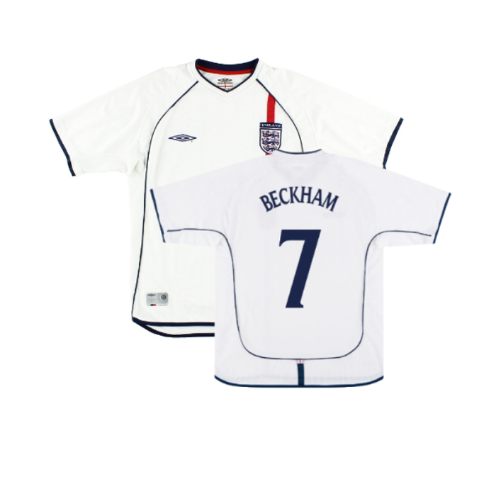 England 2001-03 Home Shirt (XL) (Good) (BECKHAM 7)