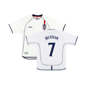 England 2001-03 Home Shirt (XL) (Good) (BECKHAM 7)_0