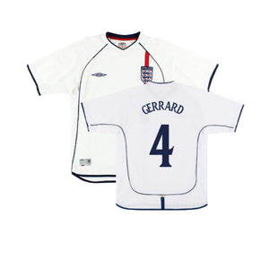 England 2001-03 Home Shirt (XL) (Good) (GERRARD 4)_0