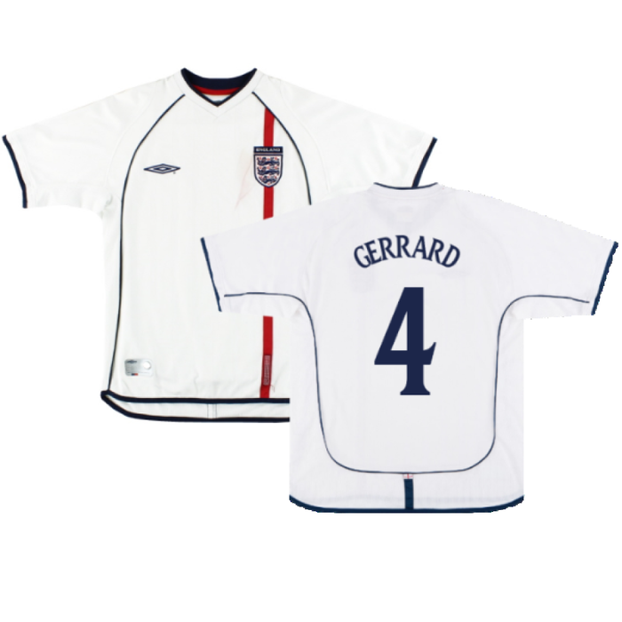 England 2001-03 Home Shirt (XXL) (Good) (GERRARD 4)