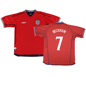 England 2002-04 Away Shirt (L) (Excellent) (Beckham 7)_0