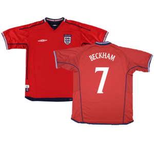 England 2002-04 Away Shirt (XL) (Very Good) (Beckham 7)_0