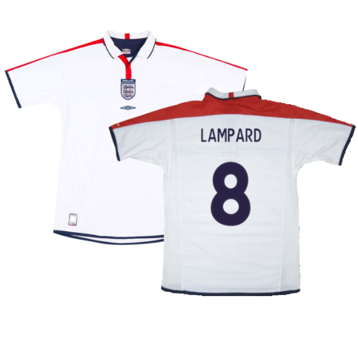 England 2003-05 Home Shirt (L) (Very Good) (LAMPARD 8)