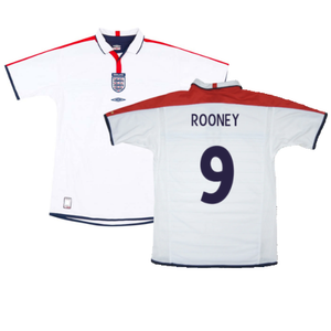 England 2003-05 Home Shirt (S) (Excellent) (ROONEY 9)_0