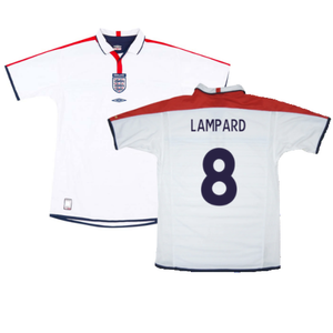 England 2003-05 Home Shirt (XL) (Excellent) (LAMPARD 8)_0